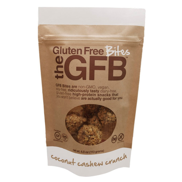 THE GLUTEN FREE BAR 004429 GFB The Gluten Free Bites, Coconut Cashew Crunch, 4 Oz, Pack Of 12