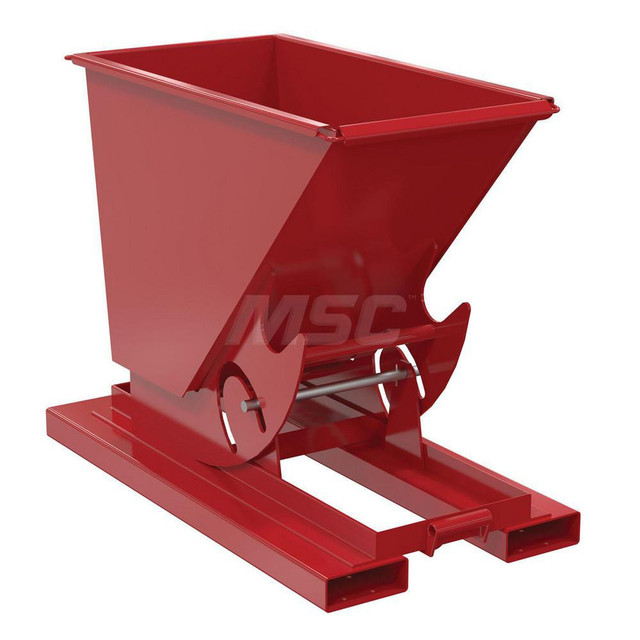 Vestil D-25-HD-NB-SR Stationary Tilt Hopper: 6,000 lb Capacity, 26" Wide, 53" Long, 39" High