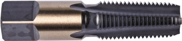 Union Butterfield 6008941 Standard Pipe Tap: 1-1/4 - 11-1/2, NPT, Semi Bottoming, 5 Flutes, High Speed Steel, Oxide Finish