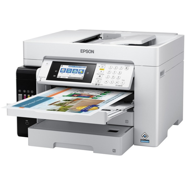 EPSON AMERICA INC. C11CH71203 Epson WorkForce ST-C8090 Wireless All-In-One Color Inkjet Printer EPSON AMERICA INC. C11CH71203 Epson WorkForce ST-C8090 Wireless All-In-One Color Inkjet Printer