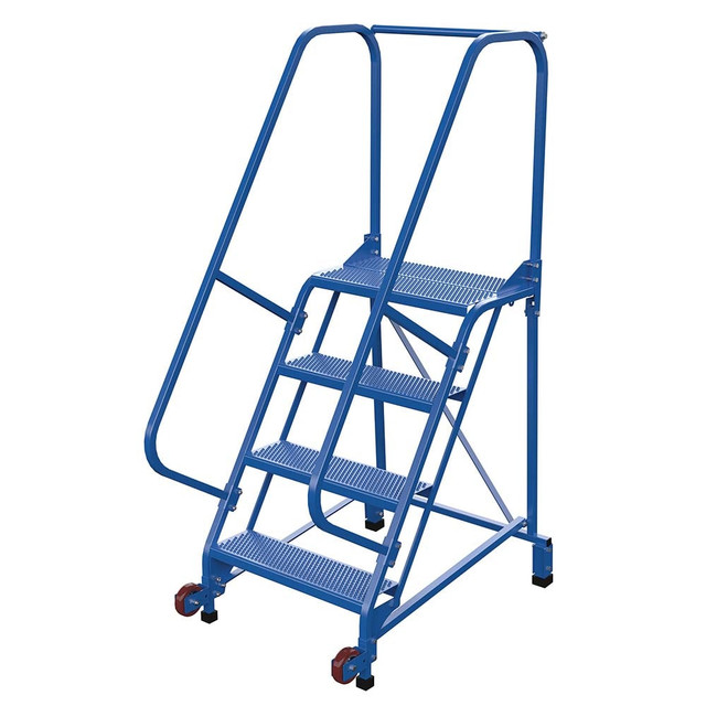 Vestil LAD-TRN-60-4-P 4-Step Steel Step Ladder: Type IA, 70" High