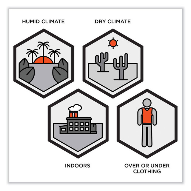 TENACIOUS HOLDINGS, INC. ergodyne® 12204 Chill-Its 6225 Premium FR Phase Change Cooling Vest, Modacrylic Cotton, Large/X-Large, Khaki