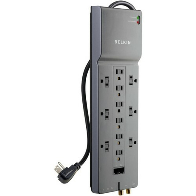 BELKIN, INC. Belkin BE112234-08  Home/Office Surge Suppressor, 12 Outlet