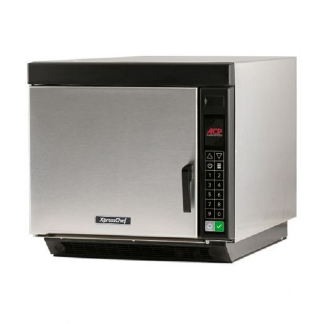 CHICA BELLA, INC. 2CJET14V Amana ACP XpressChef Jetwave High-Speed Accelerated Cooking Ventless Countertop Oven, Silver CHICA BELLA, INC. 2CJET14V Amana ACP XpressChef Jetwave High-Speed Accelerated Cooking Ventless Countertop Oven, Silver