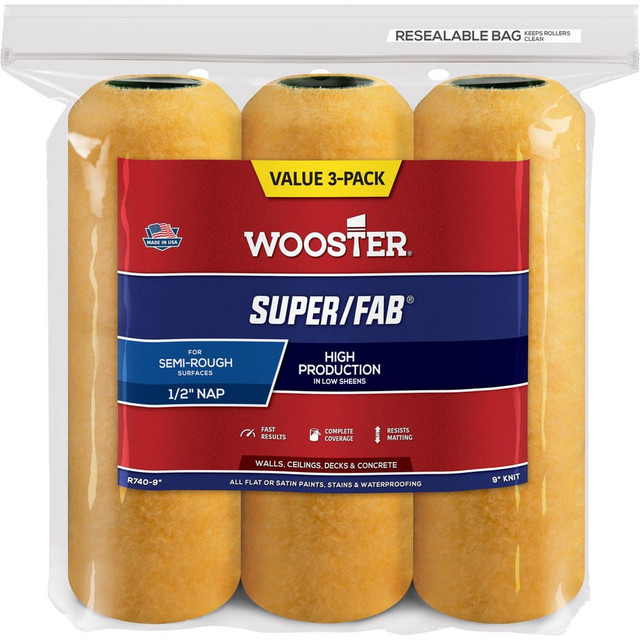 Wooster Brush R740-9 Paint Roller Cover: 1/2" Nap, 9" Wide