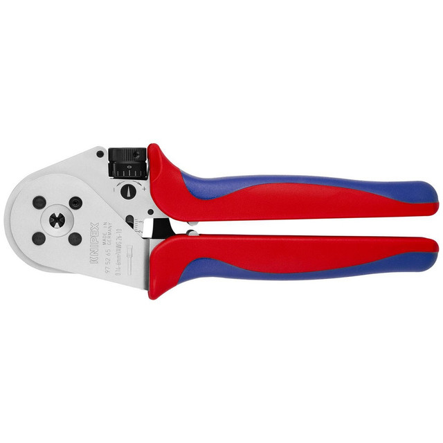 Knipex 97 52 65 Crimpers; Handle Style: Comfort Grip ; Crimper Type: Crimping Pliers ; Maximum Wire Gauge: 26 ; Handle Material: Comfort Grip ; Jaw Depth: 2-5/8 (Inch)