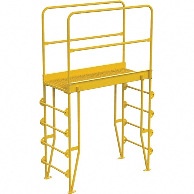 Vestil COLV-5-58-44 5-Step Steel Step Ladder: 102-5/8" High