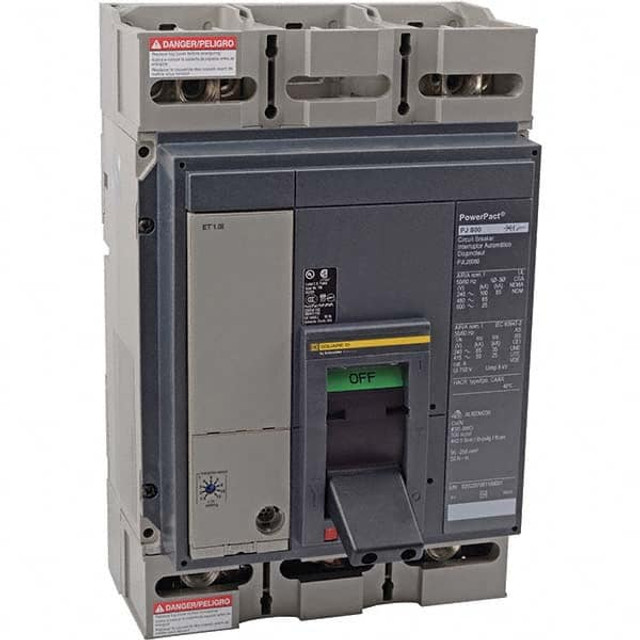 Square D PJL36060U44A 600 Amp, 600 VAC, 3 Pole, Panel Mount Molded Case Circuit Breaker