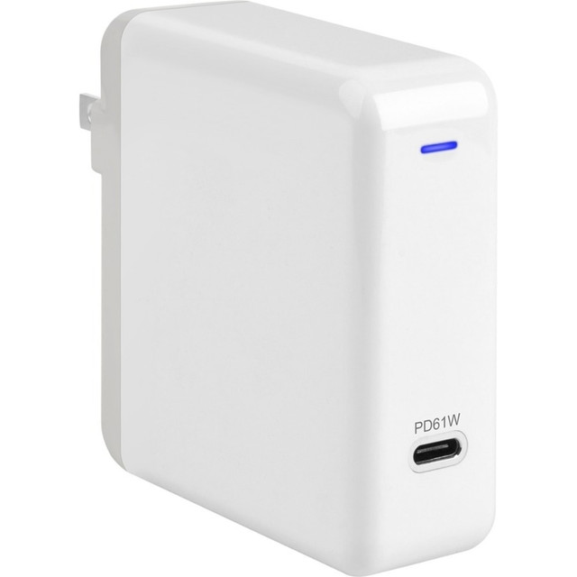 4XEM 4XUSBCPOWER61W USB-C 61W Fast Charging Quick Charge 3.0 Wall Charger - 61 W - 120 V AC, 230 V AC Input - 3.6 V DC, 12 V DC, 5 V DC, 9 V DC, 15 V DC, 20 V DC, 20.3 V DC Output - 3 A - White - 1 4XEM 4XUSBCPOWER61W USB-C 61W Fast Charging Quick Charge 3.0 Wall Charger - 61 W - 120 V AC, 230 V AC Input - 3.6 V DC, 12 V DC, 5 V DC, 9 V DC, 15 V DC, 20 V DC, 20.3 V DC Output - 3 A - White - 1