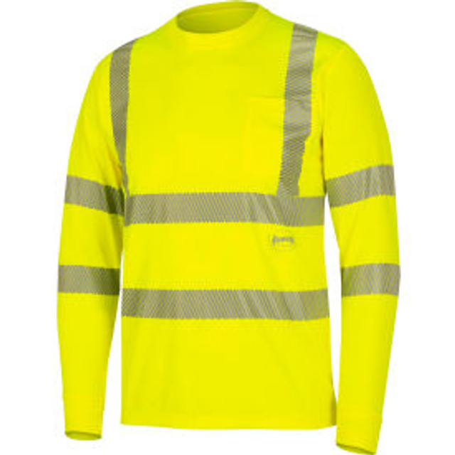 Sellstrom Mfg Co Pioneer® Hi-Vis Cooling Safety T-Shirt Short Sleeve ANSI Class 3 3XL Yellow p/n V1053060U-3XL