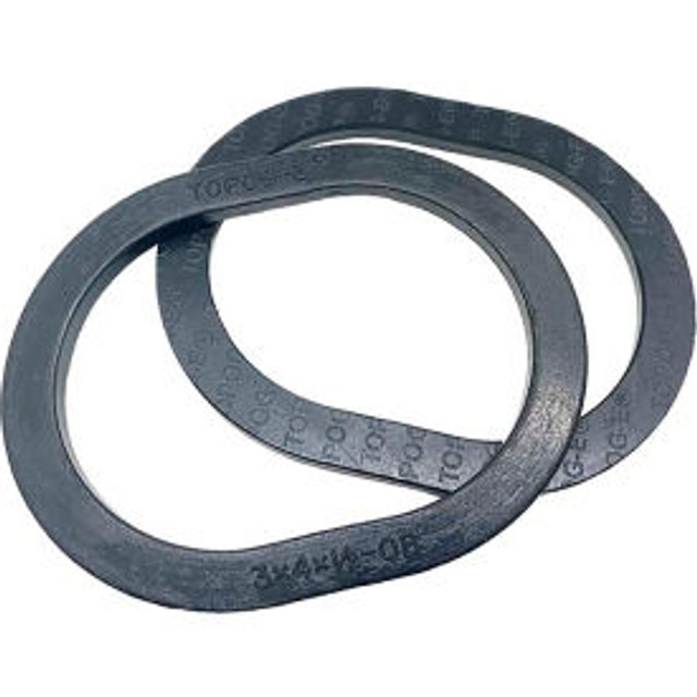 MEILNER MECHANICAL SALES TOPOG-E Series 180 Handhole Gasket 2-3/4"" x 4-3/4"" x 1/2"" Black Rubber Obround 2 Pack p/n T180-2-3/4X4-3/4X1/2OB-PK2