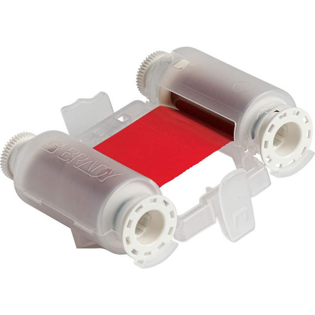 Brady M7-R10000-RD Label Maker & Tape Accessories; Type: Printer Ribbon ; For Use With: BMP.71 Label Printer ; Color: Red ; UNSPSC Code: 45101711