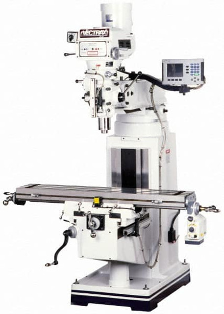 Vectrax OUR STOCK - A 9" x 49" Knee Milling Machine: 3 hp, Variable Speed Pulley, 3 Phase