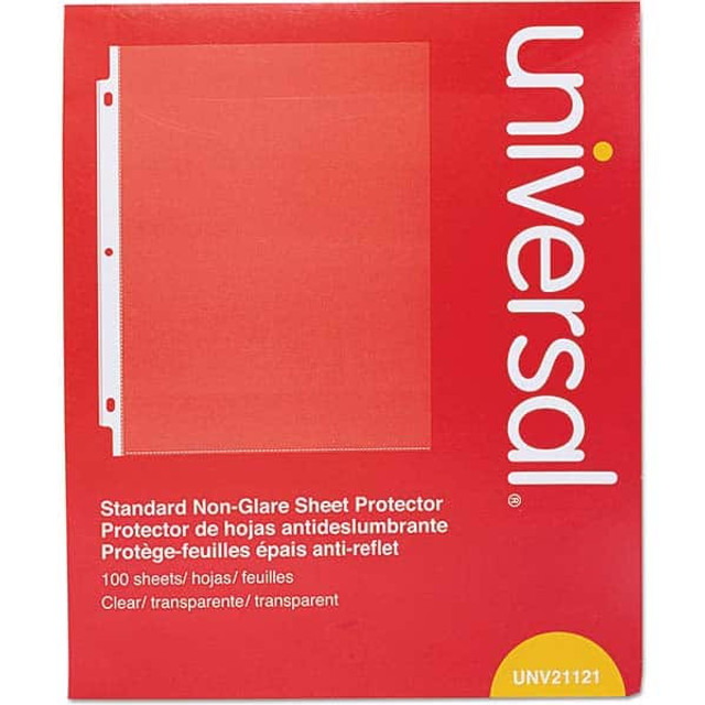 UNIVERSAL UNV21121 100 Pc Sheet Protector: Clear