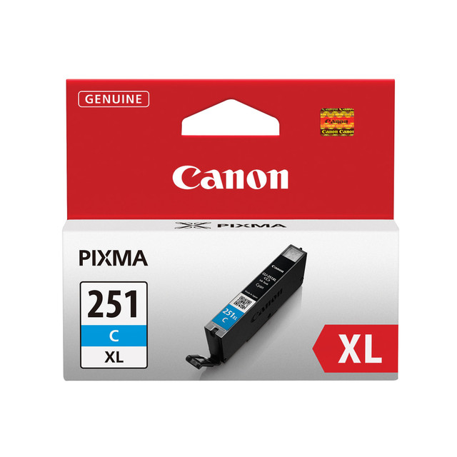 CANON USA, INC. 6449B001 Canon CLI-251XL Cyan High-Yield Ink Tank, CLI-251C XL