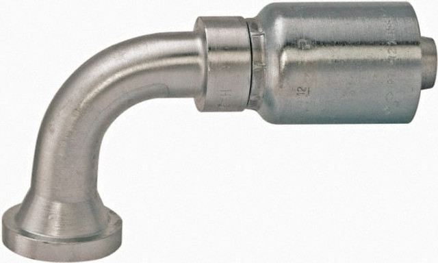 Parker PP-00791 Hydraulic Hose Medium Drop SAE Code 61 Flange Head 90 ° Elbow: 32 mm, 2", 5,000 psi
