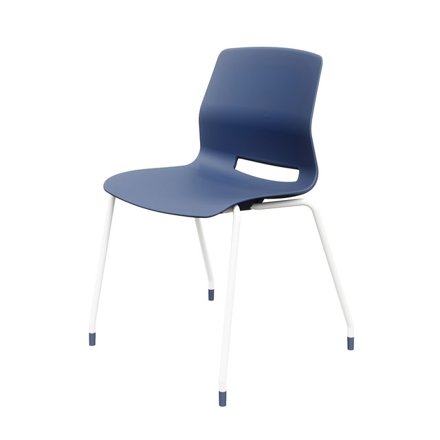 KENTUCKIANA FOAM INC 2700-WH-03 KFI Studios Imme Stack Chair, Navy/White