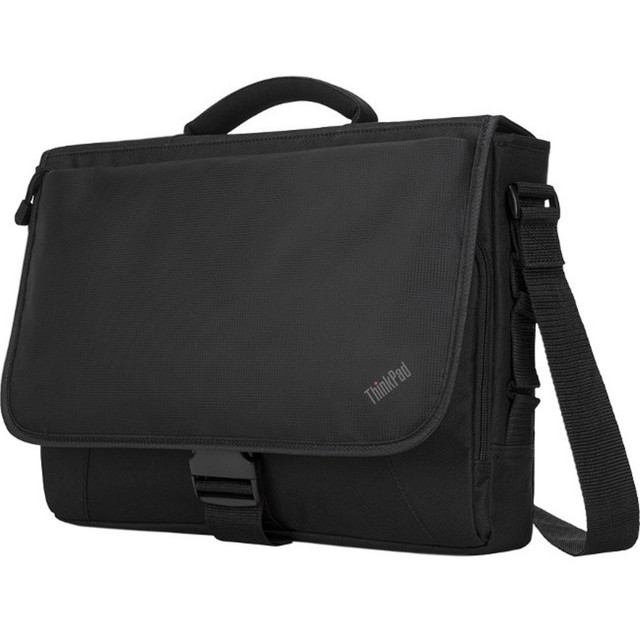 LENOVO, INC. 4X40Y95215 Lenovo Carrying Case (Messenger) for 15.6in Notebook - Black - Water Resistant - Nylon - Polyester Exterior Material - Shoulder Strap, Handle - 11in Height x 15.7in Width x 2.5in Depth