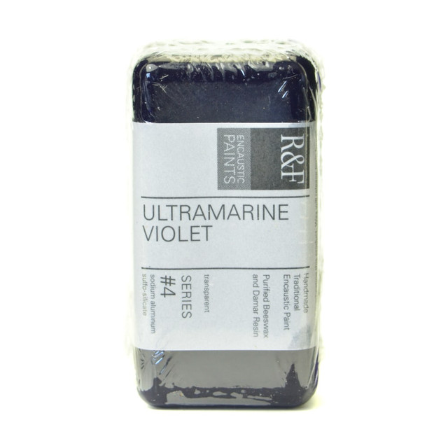 R & F HANDMADE PAINTS, INC. 1047 R & F Handmade Paints Encaustic Paint Cake, 40 mL, Ultramarine Violet R & F HANDMADE PAINTS, INC. 1047 R & F Handmade Paints Encaustic Paint Cake, 40 mL, Ultramarine Violet