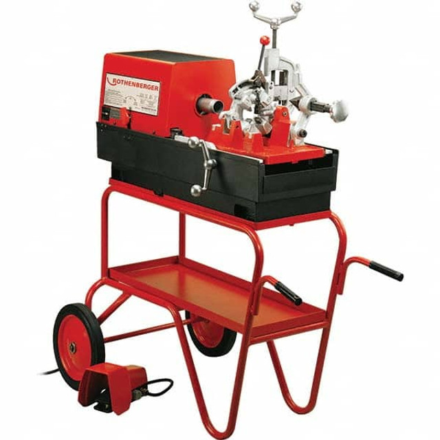 Rothenberger 00592 Pipe Threading Machines; Minimum Pipe Size Capacity (Inch): 1/8 ; Maximum Pipe Size Capacity (Fractional Inch): 2 ; Horsepower: 2-1/2 ; Voltage: 230