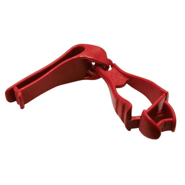 ERGODYNE CORPORATION Ergodyne 19123  Squids 3405 Glove Grabbers With Belt Clips, Red, Pack Of 6 Grabbers