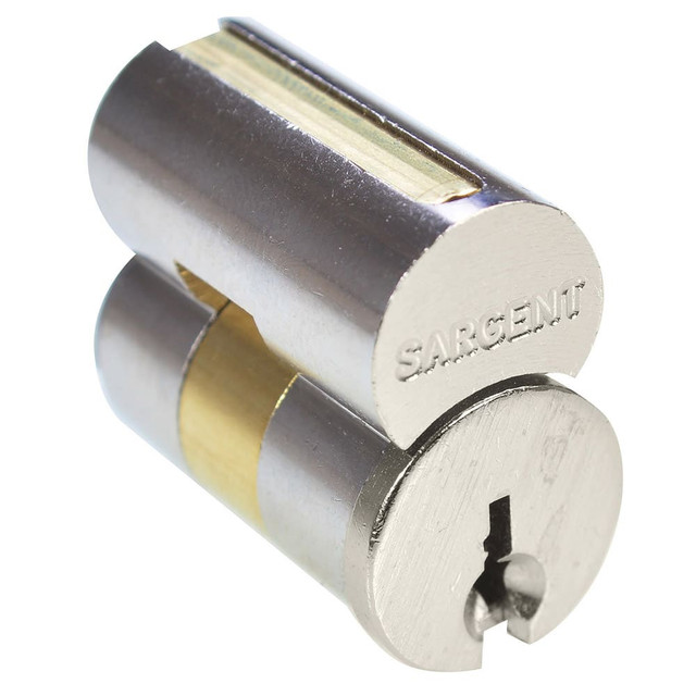 Sargent 6300 RE 15 4PK Cylinders; Type: Removeable Core ; Keying: RE Keyway ; Number of Pins: 0 ; Finish/Coating: Satin Nickel