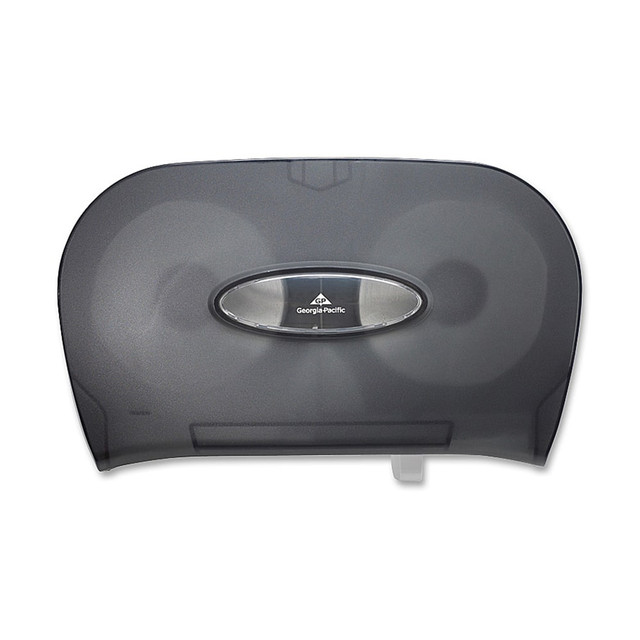 ADVANTUS CORP. 59206 Georgia-Pacific Side-by-Side Standard Roll Toilet Paper Dispenser, 59206, 13.58in x 5.73in x 8.59in, Smoke Gray, 1 Dispenser ADVANTUS CORP. 59206 Georgia-Pacific Side-by-Side Standard Roll Toilet Paper Dispenser, 59206, 13.58in x 5.73in x 8.59in, Smoke Gray, 1 Dispenser