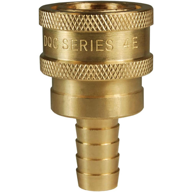 Dixon Valve & Coupling 3ES3-B Hydraulic Hose Fittings & Couplings; Type: E-Series Straight Through Hose Barb Coupler ; Fitting Type: Coupler ; Hose Inside Diameter (Decimal Inch): 0.3750 ; Hose Size: 3/8 ; Material: Brass ; Thread Type: Hose Barb