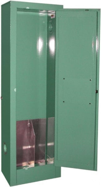 Securall Cabinets MG102FL Flammable & Hazardous Storage Cabinets: 1 Door, Manual Closing, Green