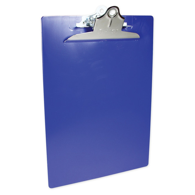 SAUNDERS MANUFACTURING & MARKETING Saunders 21602  Plastic Clipboard, 8 1/2in x 12in, Blue