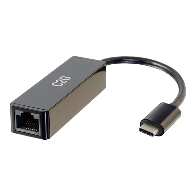 LASTAR INC. C2G 29826  USB C to Ethernet Adapter - Network Adapter with PXE Boot - M/F - Network adapter - USB-C - Gigabit Ethernet x 1 - black