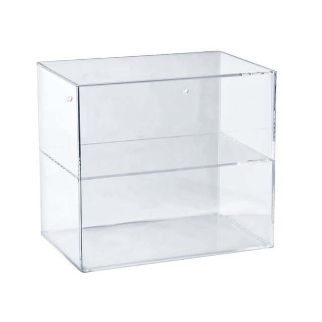 AZAR INTERNATIONAL INC 255655 Azar Displays Acrylic Countertop Open Case With 1 Shelf, 12-1/4inH x 14inW x 9inD, Clear