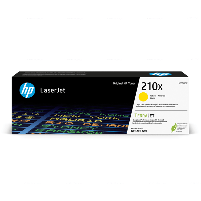 HP INC. W2102X HP 210X Yellow High Yield Toner Cartridge, W2102X