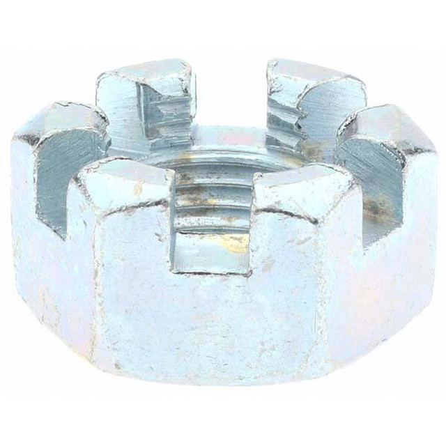 Value Collection BD1796 Hex Lock Nut: 9/16-18, Grade 2 Steel, Zinc-Plated