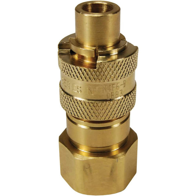 Dixon Valve & Coupling N4F6-B Pneumatic Hose Fittings & Couplings; Fitting Type: Plug ; Type: Plug ; Interchange Type: Bowes ; Thread Type: NPTF ; Material: Brass ; Thread Standard: Female NPT