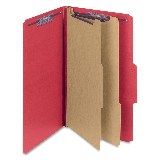 SMEAD MFG CO 19031 Smead Classification Folders, Top-Tab With SafeSHIELD Coated Fasteners, 2in Expansion, Legal Size, 50% Recycled, Red, Box Of 10 SMEAD MFG CO 19031 Smead Classification Folders, Top-Tab With SafeSHIELD Coated Fasteners, 2in Expansion, Legal Size, 50% Recycled, Red, Box Of 10