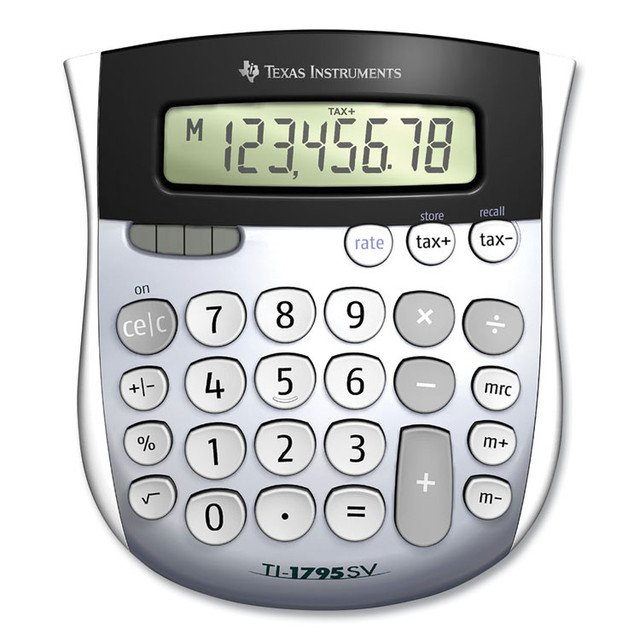 TEXAS INSTRUMENTS TI-1795SV TI-1795SV Minidesk Calculator, 8-Digit LCD