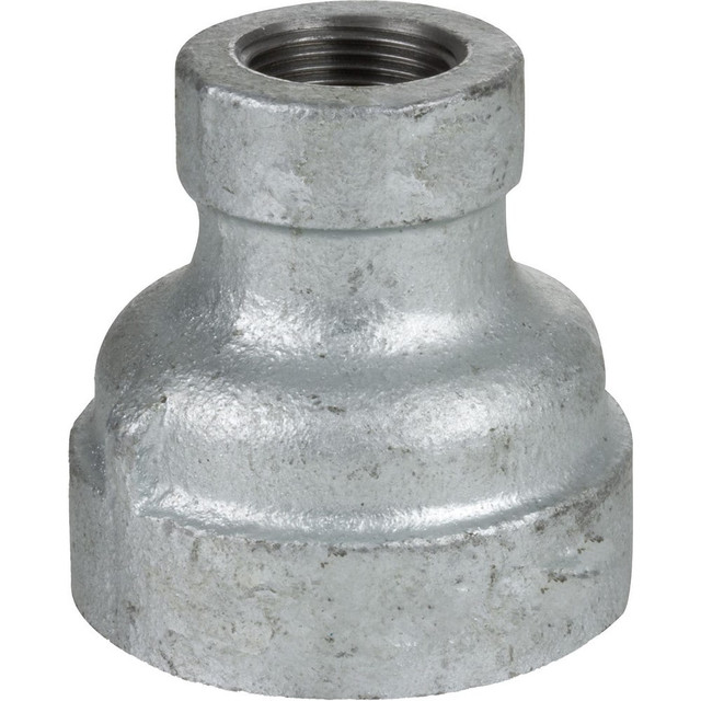 USA Industrials ZUSA-PF-20949 Galvanized Pipe Fittings; Fitting Type: Reducing Coupling ; Fitting Size: 1-1/2 x 1/2 ; Material: Galvanized Iron ; Fitting Shape: Straight ; Thread Standard: NPT ; Liquid and Gas Pressure Rating (psi): 300