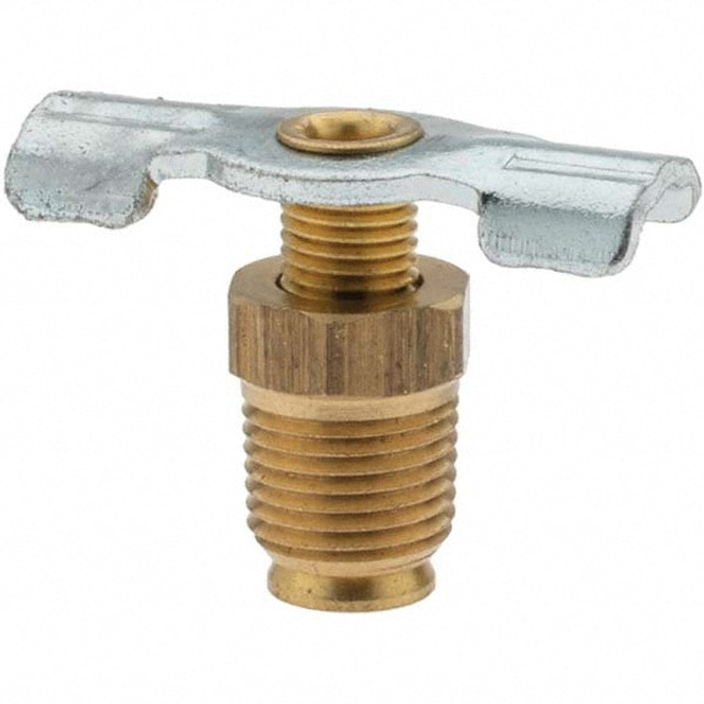 ANDERSON METALS BD-1043 1/8" Pipe, External Seat Drain Cock & Shutoff Valve