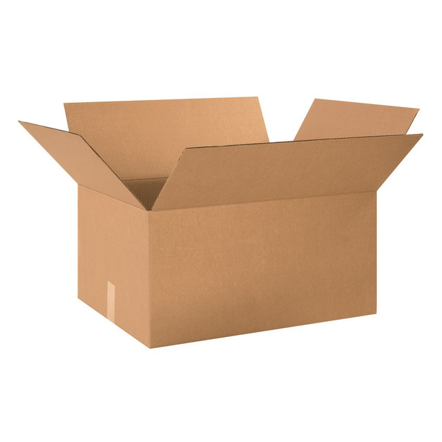 B O X MANAGEMENT, INC. 241812 Partners Brand Corrugated Boxes, 24in x 18in x 12in, Kraft, Pack Of 10