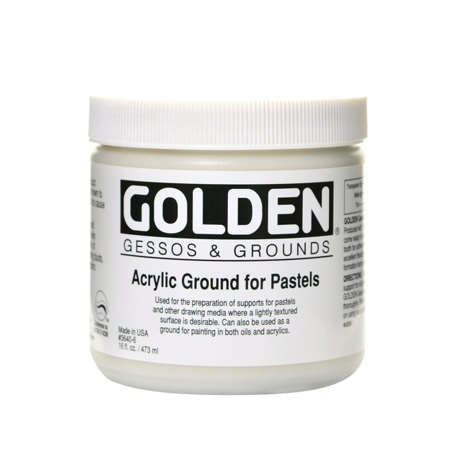 GOLDEN ARTIST COLORS, INC. Golden 3640-6  Acrylic Ground For Pastels, 16 Oz