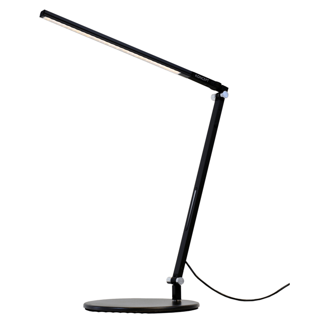 KONCEPT TECHNOLOGIES, INC. AR1100-WD-MBK-DSK Koncept Z-Bar Solo Mini LED Desk Lamp, Warm Light, 15inH, Metallic Black KONCEPT TECHNOLOGIES, INC. AR1100-WD-MBK-DSK Koncept Z-Bar Solo Mini LED Desk Lamp, Warm Light, 15inH, Metallic Black