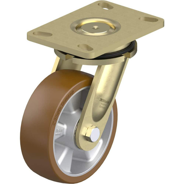 Blickle 932088 Top Plate Casters; Mount Type: Plate ; Number of Wheels: 1.000 ; Wheel Diameter (Inch): 6 ; Wheel Material: Polyurethane ; Wheel Width (Inch): 2 ; Wheel Color: Blue