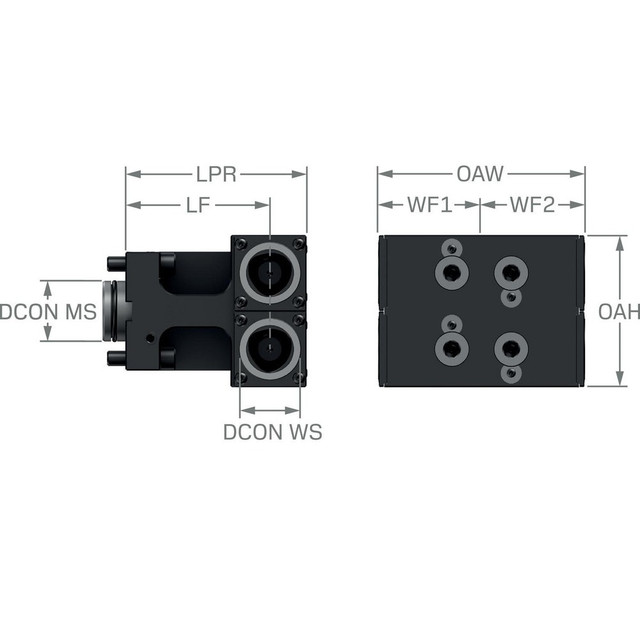 Sandvik Coromant 8093998 Lathe Modular Clamping Units; Clamping Unit Type: Adapter/Mount ; Connection Size: C4 ; Cutting Direction: Left Hand ; Head Height (Decimal Inch): 4.5276 ; Head Height (mm): 115.000 ; Head Length (mm): 120.00