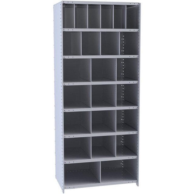 Hallowell 5534-24HG Bin Shelving; Bin Shelving Type: Clip Shelving ; Shelf Construction: Solid ; Shelf Type: Fixed ; Shelf Capacity: 800 ; Assembled: No ; Shelf Material: Steel