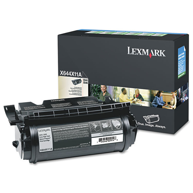 LEXMARK INT'L, INC. X644X11A X644X11A Return Program Extra High-Yield Toner, 32,000 Page-Yield, Black