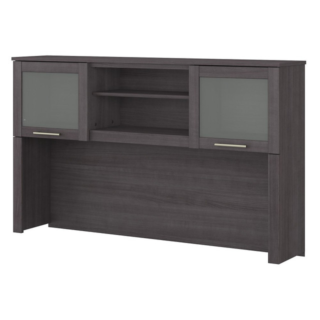 BUSH INDUSTRIES INC. WC81531 Bush Furniture 60inW Hutch For L-Shaped Desk, Storm Gray, Standard Delivery BUSH INDUSTRIES INC. WC81531 Bush Furniture 60inW Hutch For L-Shaped Desk, Storm Gray, Standard Delivery