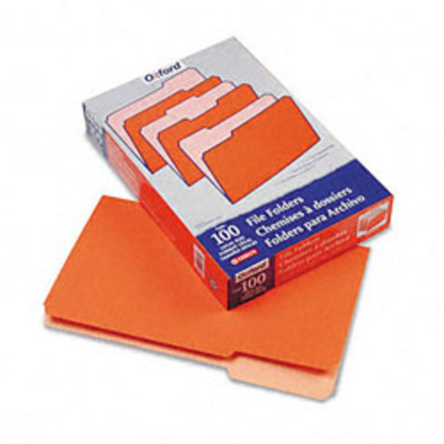 ESSELTE CORP Pendaflex 15313ORA  Two-Tone Color File Folders, Legal Size, Orange, Box Of 100