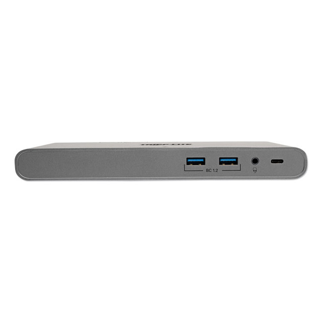 EATON CORPORATION Tripp Lite by U442DOCK4S USB Type-C Docking Station, 3.5mm/Displayport/HDMI/RJ45/Thunderbolt 3/USB A/USB C/VGA, Silver