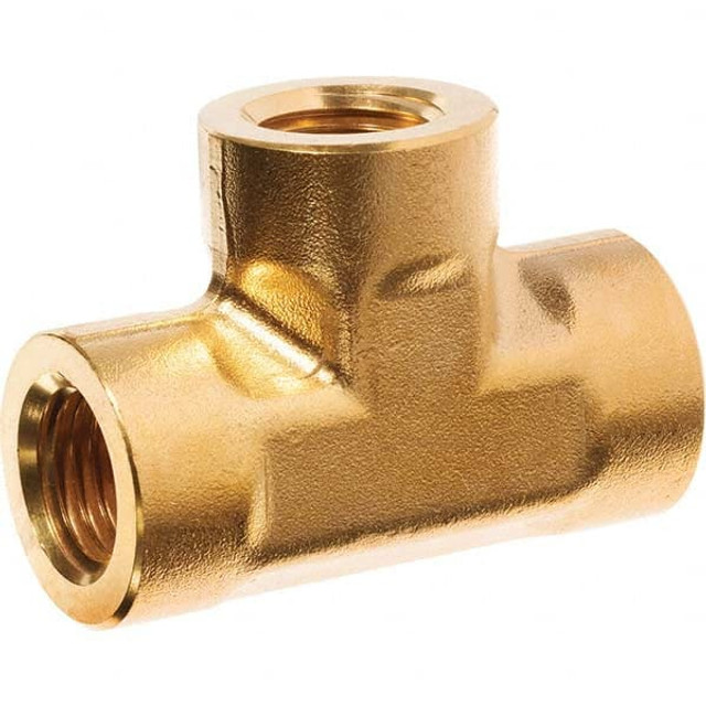 USA Industrials ZUSA-PF-5066 Brass Pipe Female Tee: 3/4" Fitting, Threaded, FNPT x FNPT x FNPT